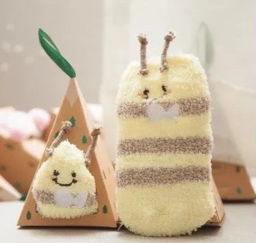 Baby Bumble Bee Socks in a Box for Toddlers