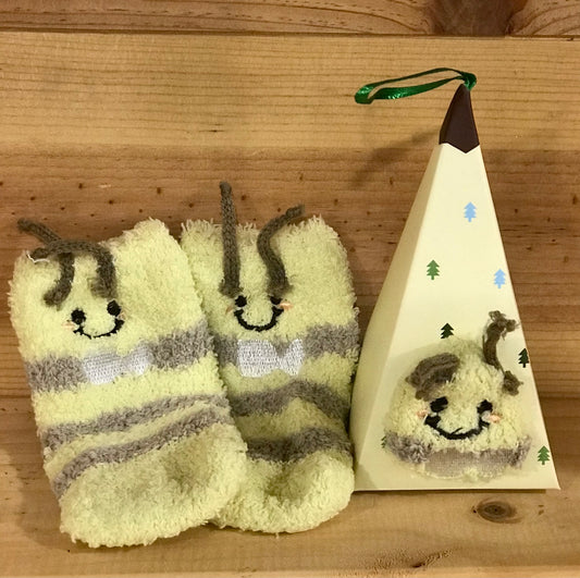 Baby Bumble Bee Socks in a Box for Toddlers