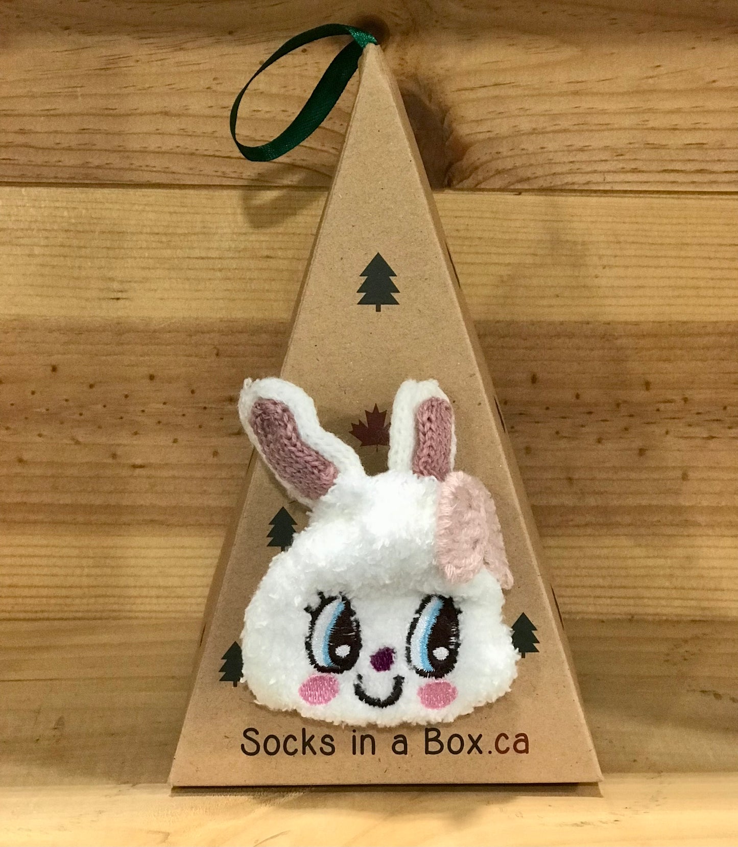 Pink Bunny Socks in a Box