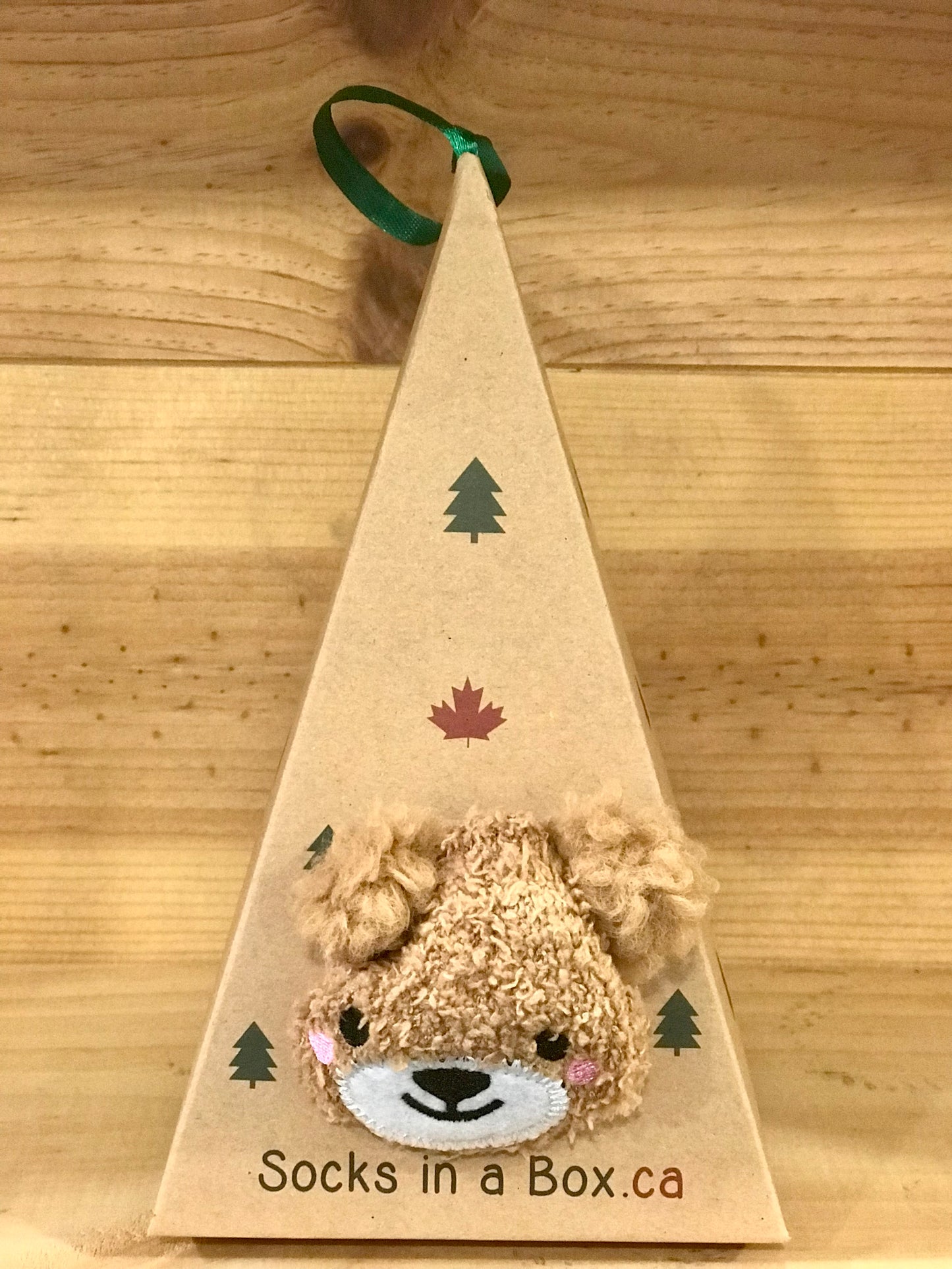 Fluffy Bear Socks in a Box