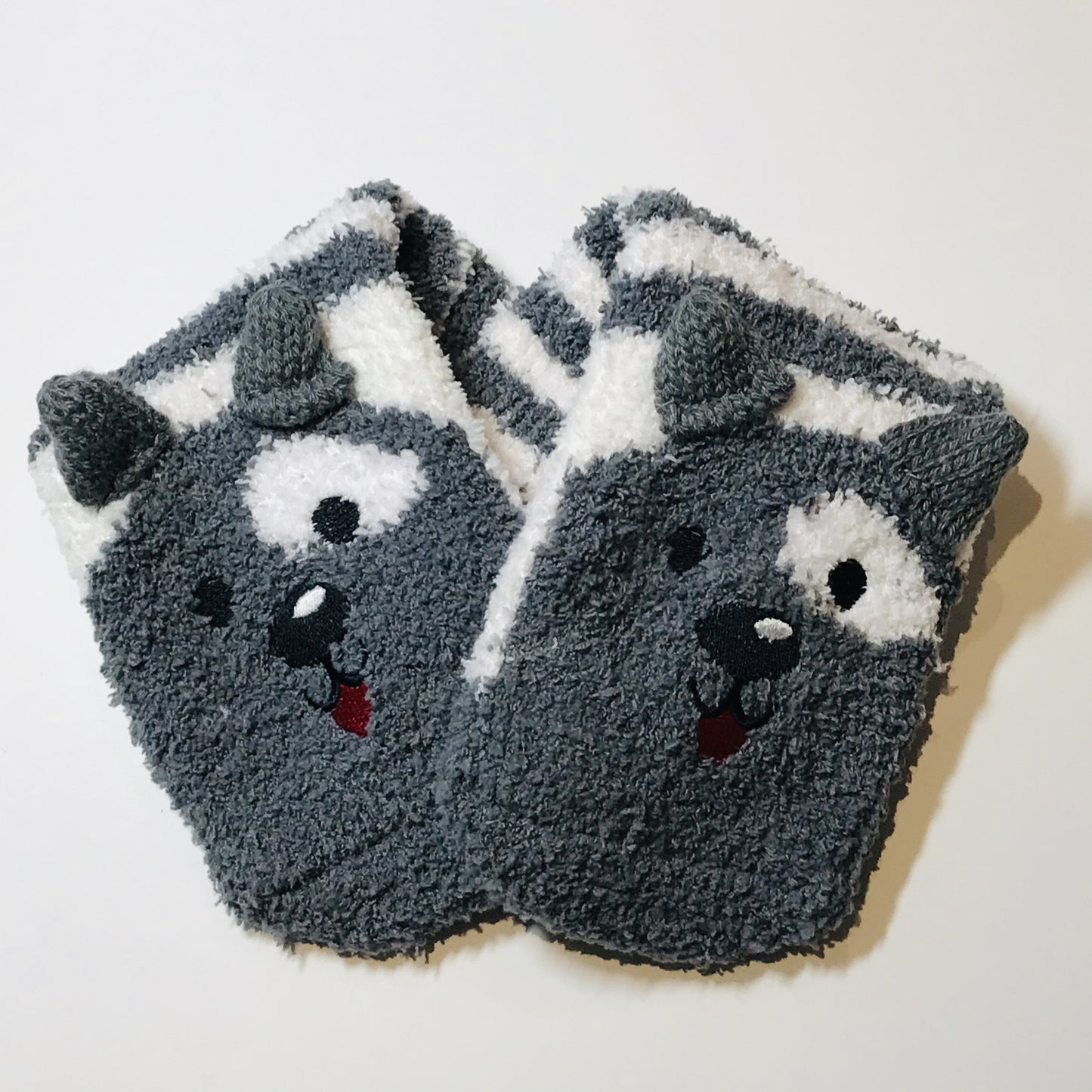 Grey Puppy Dog Socks in a Box