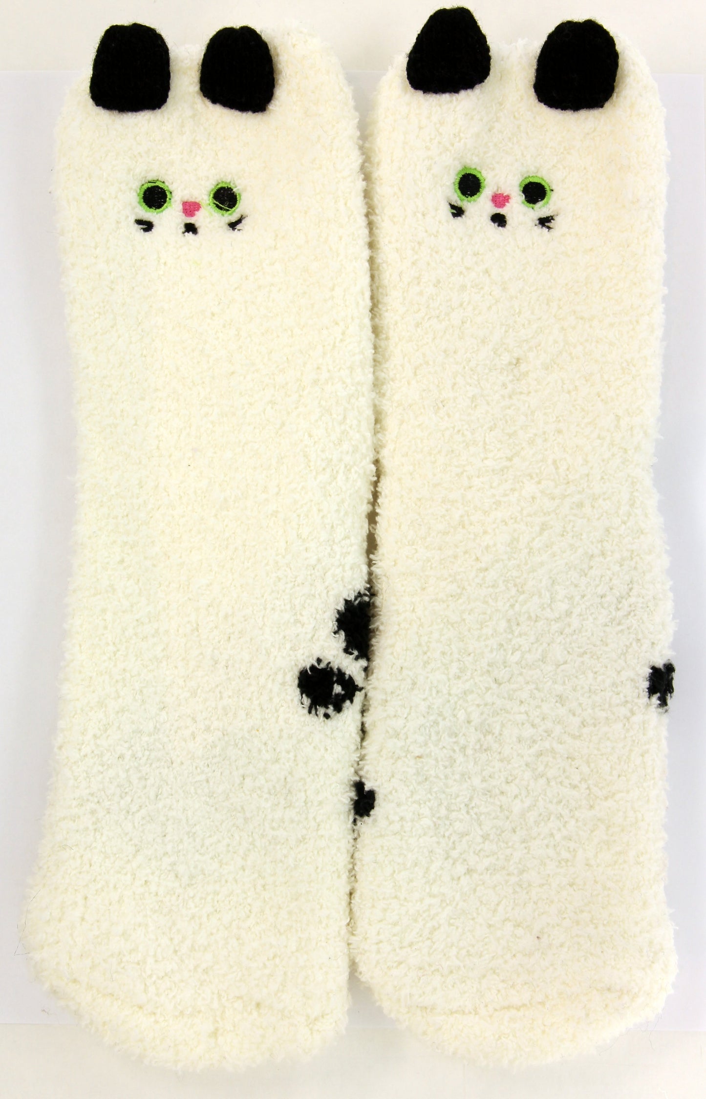 White Kitty Cat with paws Socks in a Box