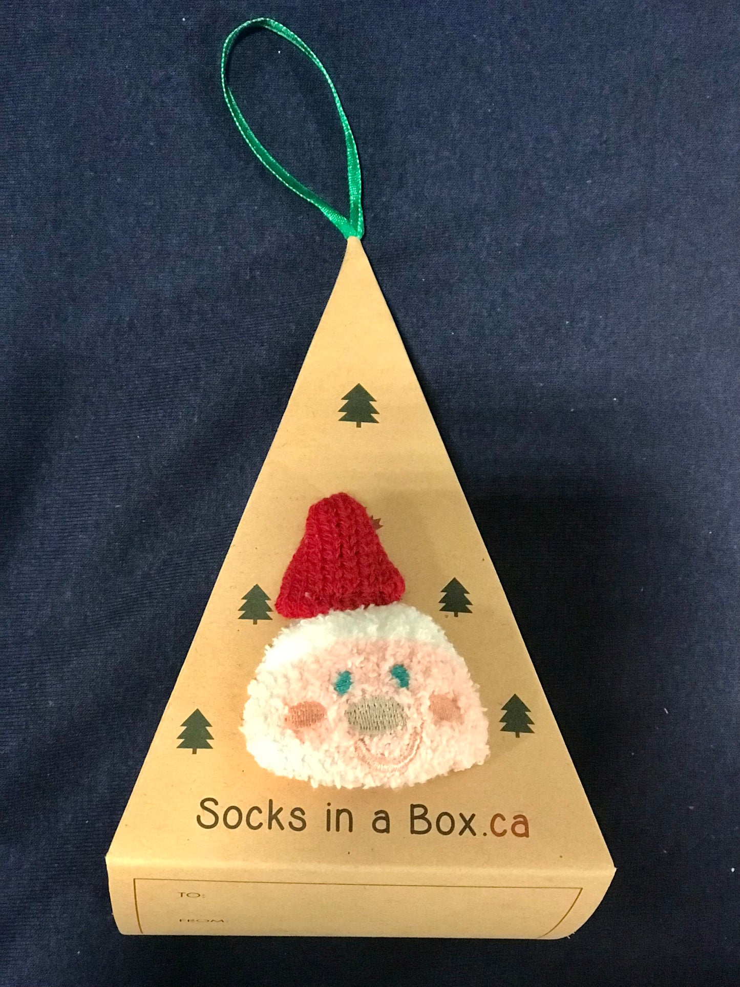 Santa Clause Christmas Socks in a Box