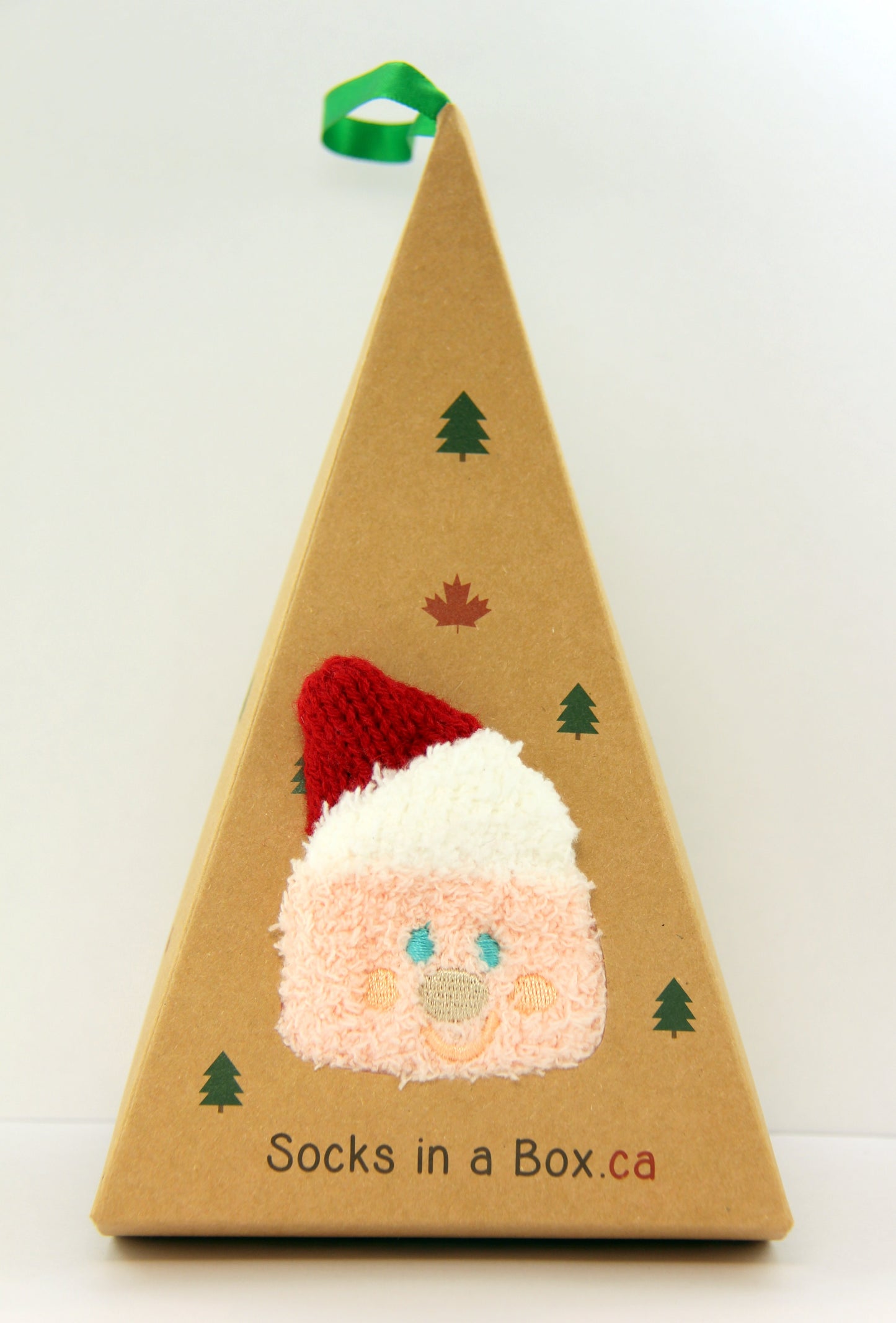 Santa Clause Christmas Socks in a Box