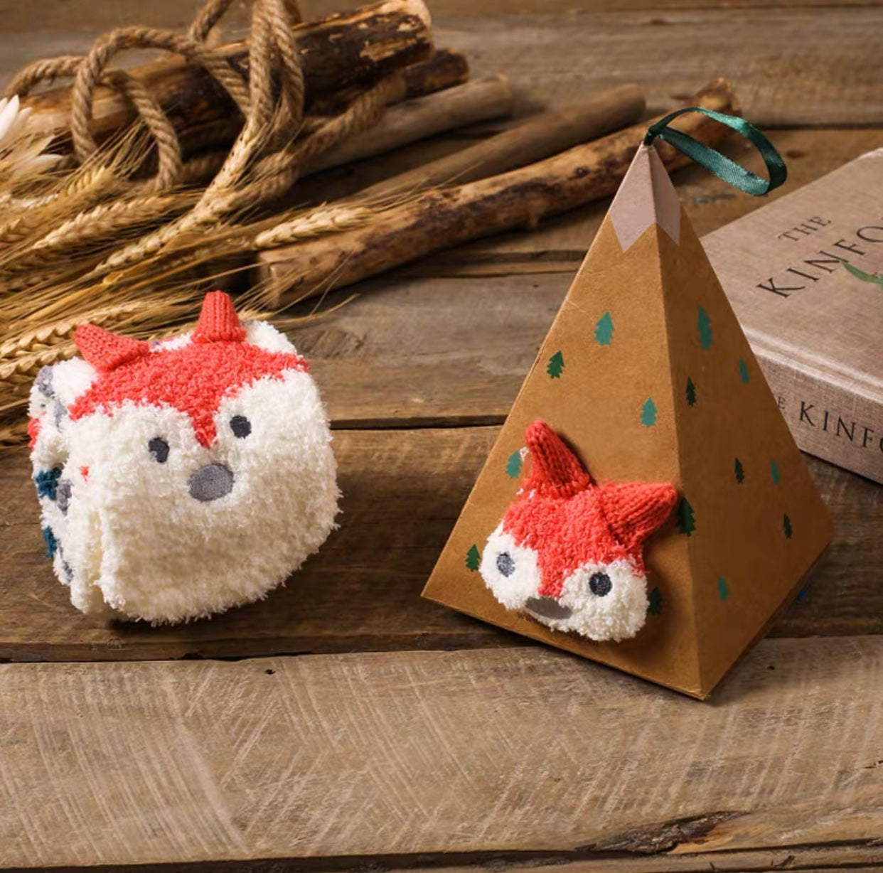 Fox Socks in a Box