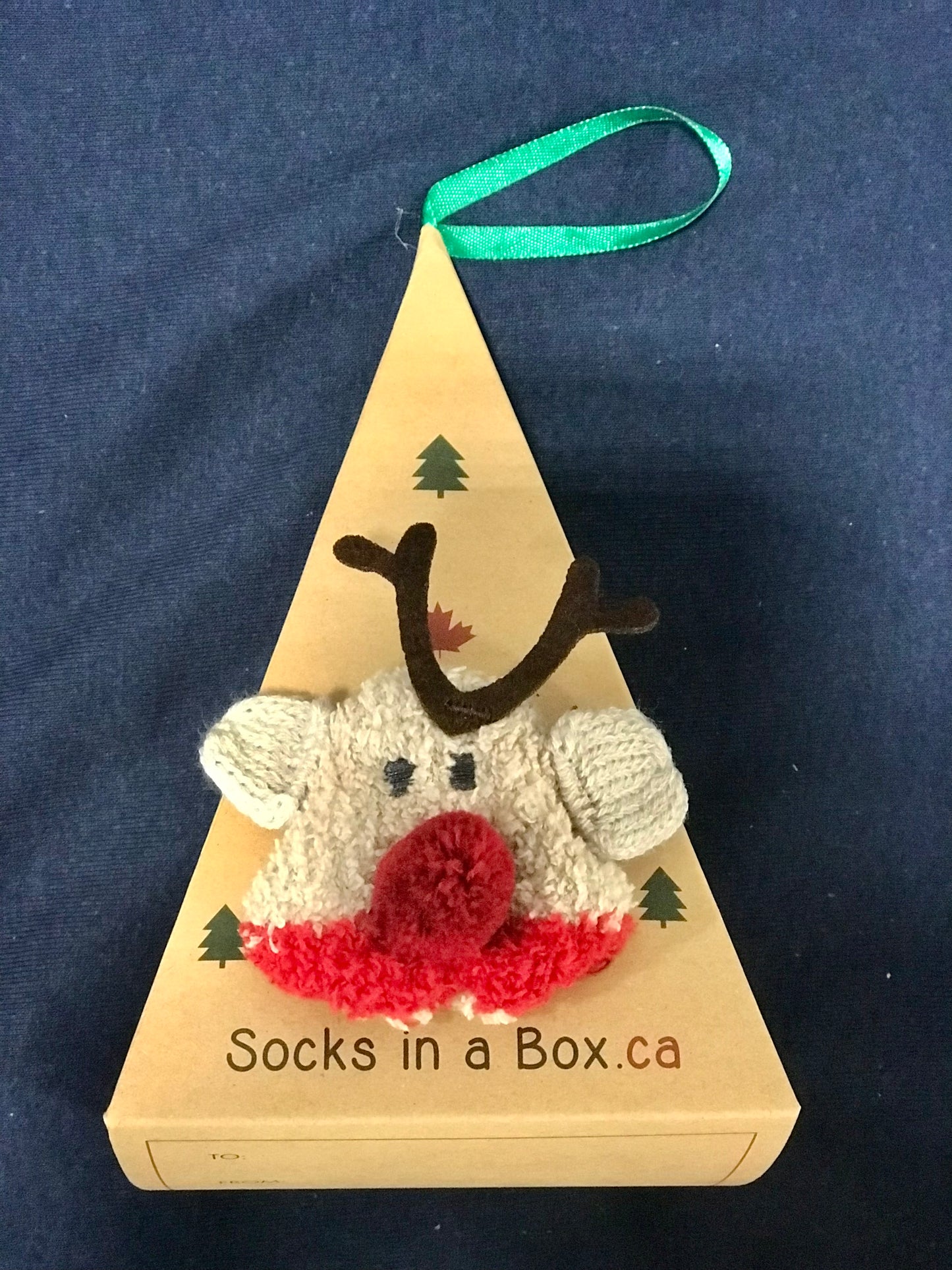 Reindeer Christmas Socks in a Box